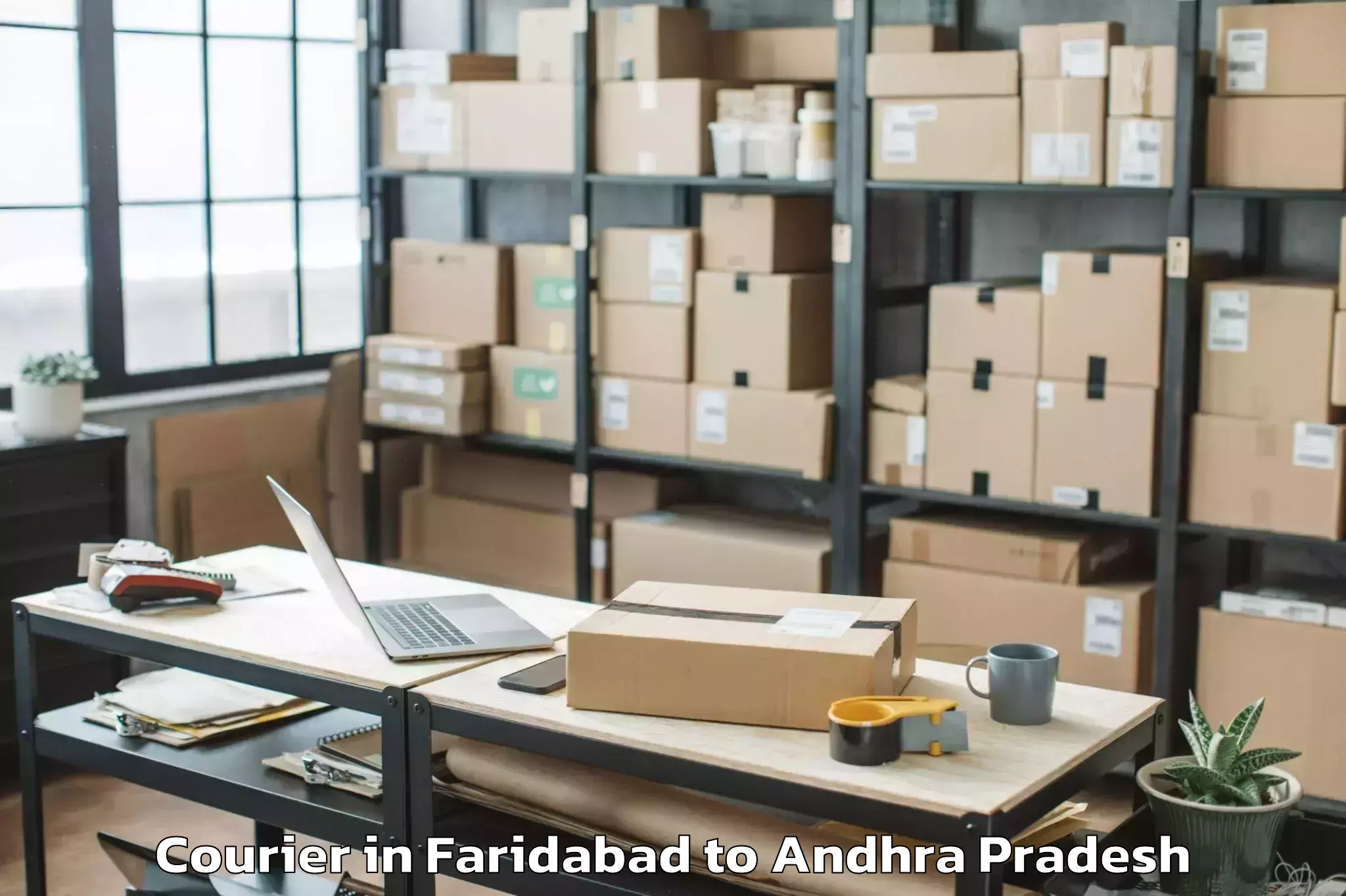 Trusted Faridabad to Racherla Courier